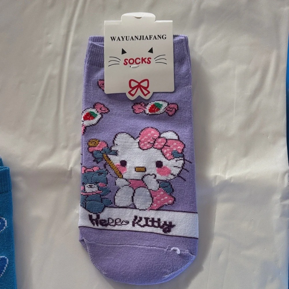 Hello Kitty Socks-Purple